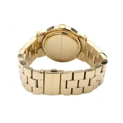 Marc Jacobs Amy Green Dial Gold Steel Strap Watch for Women - MBM8624