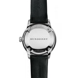 Burberry Classic Round Cream Dial Black Leather Strap Watch for Men - BU10008