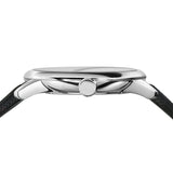 Burberry Classic Round Cream Dial Black Leather Strap Watch for Men - BU10008