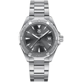 Tag Heuer Aquaracer Automatic Anthracite Grey Dial Silver Steel Strap Watch for Men - WAY2113.BA0928