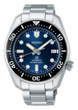Seiko Prospex Marinemaster Automatic Scuba Divers Blue Dial Silver Steel Strap Watch for Men - SPB187J1