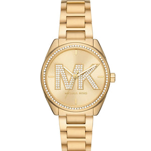 Michael Kors Janelle Quartz Gold Dial Gold Steel Strap Watch For Women - MK7381