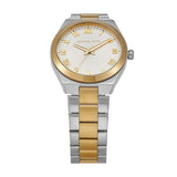 Michael Kors Lennox Three-Hand White Dial Two Tone Steel Strap Watch for Women - MK7464