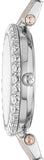 Michael Kors Darci Quartz Silver Dial Two Tone Steel Strap Watch For Women - MK4515