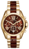Michael Kors Bradshaw Chronograph Burgundy Dial Two Tone Steel Strap For Women - MK6269