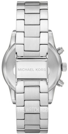Michael Kors Ritz Chronograph Crystals Silver Dial Silver Steel Strap Watch For Women - MK7301