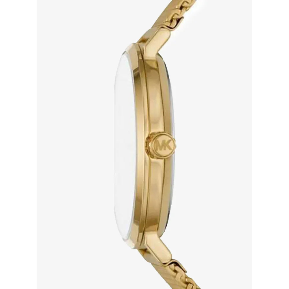 Michael Kors Irving Quartz Gold Dial Gold Mesh Strap Watch For Men - MK8741