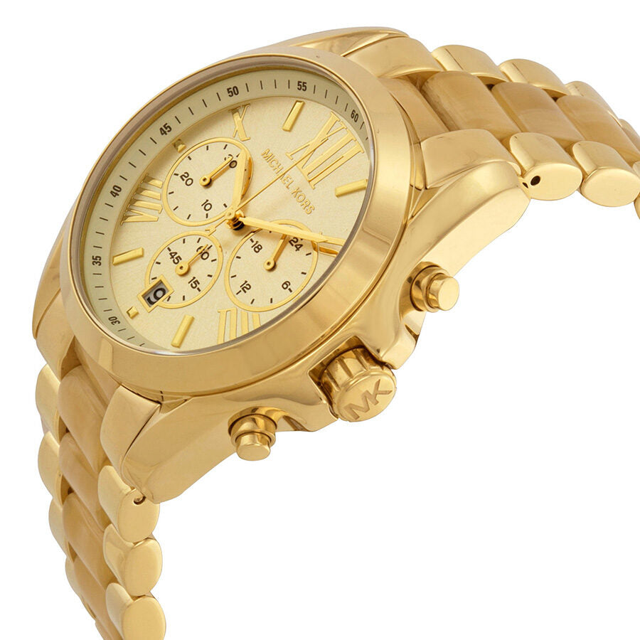 Michael Kors Bradshaw Gold Dial Gold Steel Strap Watch for Women - MK5722
