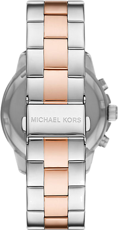 Michael Kors Bryn Pavé White Dial Two Tone Steel Strap Watch For Women - MK7201