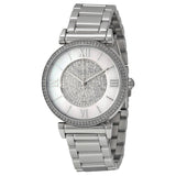 Michael Kors Catlin Silver Dial Silver Steel Strap Watch for Women - MK3355