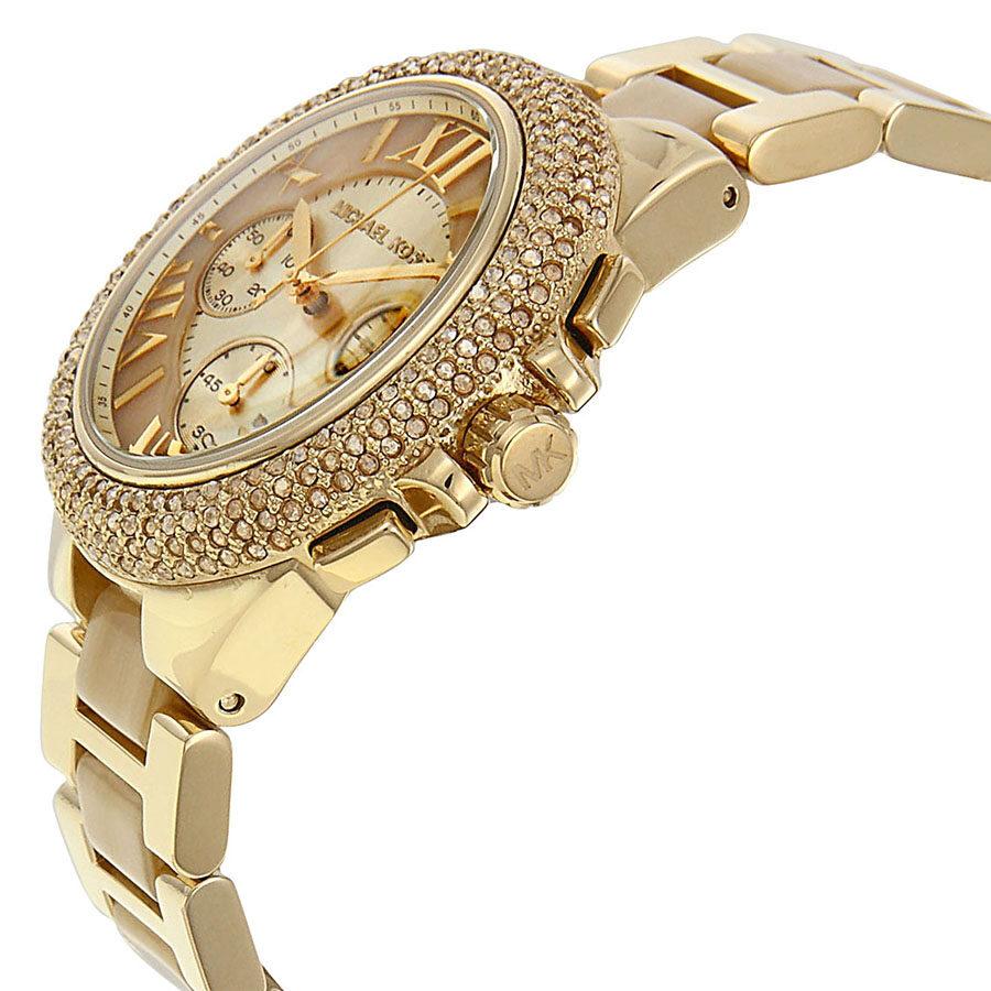 Michael Kors Camille Gold Dial Gold Steel Strap Watch for Women - MK5902