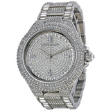 Michael Kors Kerry Crystal Pave Silver Dial Silver Steel Strap Watch For Women - MK3359