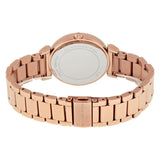 Michael Kors Catlin Black Diamonds Dial Rose Gold Steel Strap Watch for Women - MK3356