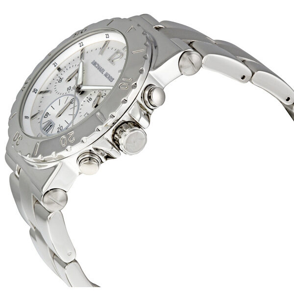 Michael Kors Dylan Silver Dial Silver Steel Strap Watch for Women - MK5312