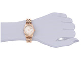 Michael Kors Lexington Quartz White Dial Rose Gold Steel Strap Watch For Women - MK3230