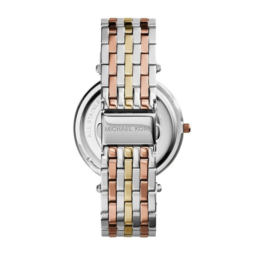 Michael Kors Darci Silver Dial Two Tone Stainless Steel Strap Watch for Women - MK3203