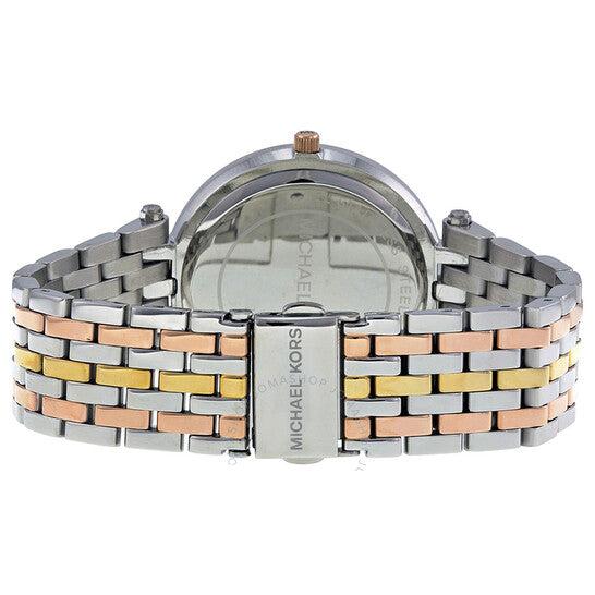 Michael Kors Darci Silver Dial Two Tone Stainless Steel Strap Watch for Women - MK3203