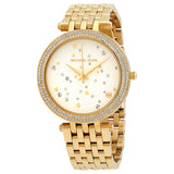 Michael Kors Darci White Dial Gold Steel Strap Watch for Women - MK3727