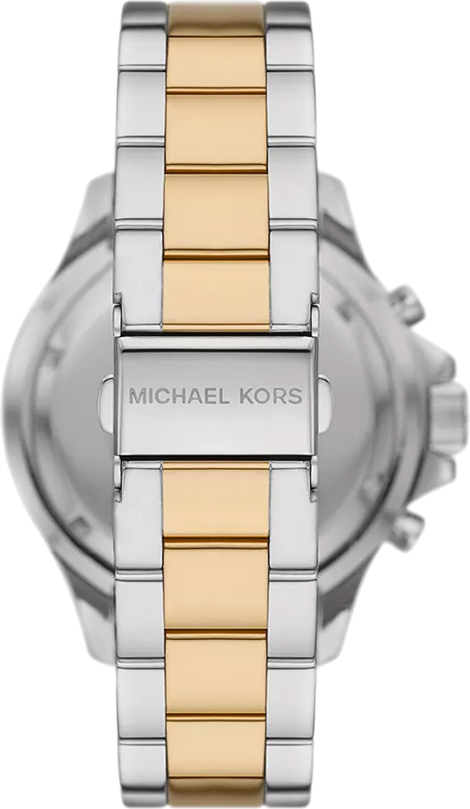 Michael Kors Everest Chronograph Black Dial Two Tone Steel Strap Watch For Women - MK7209