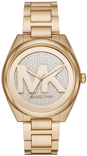 Michael Kors Janelle Quartz Gold Dial Gold Steel Strap Watch For Women - MK7088