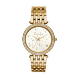 Michael Kors Darci White Dial Gold Steel Strap Watch for Women - MK3727