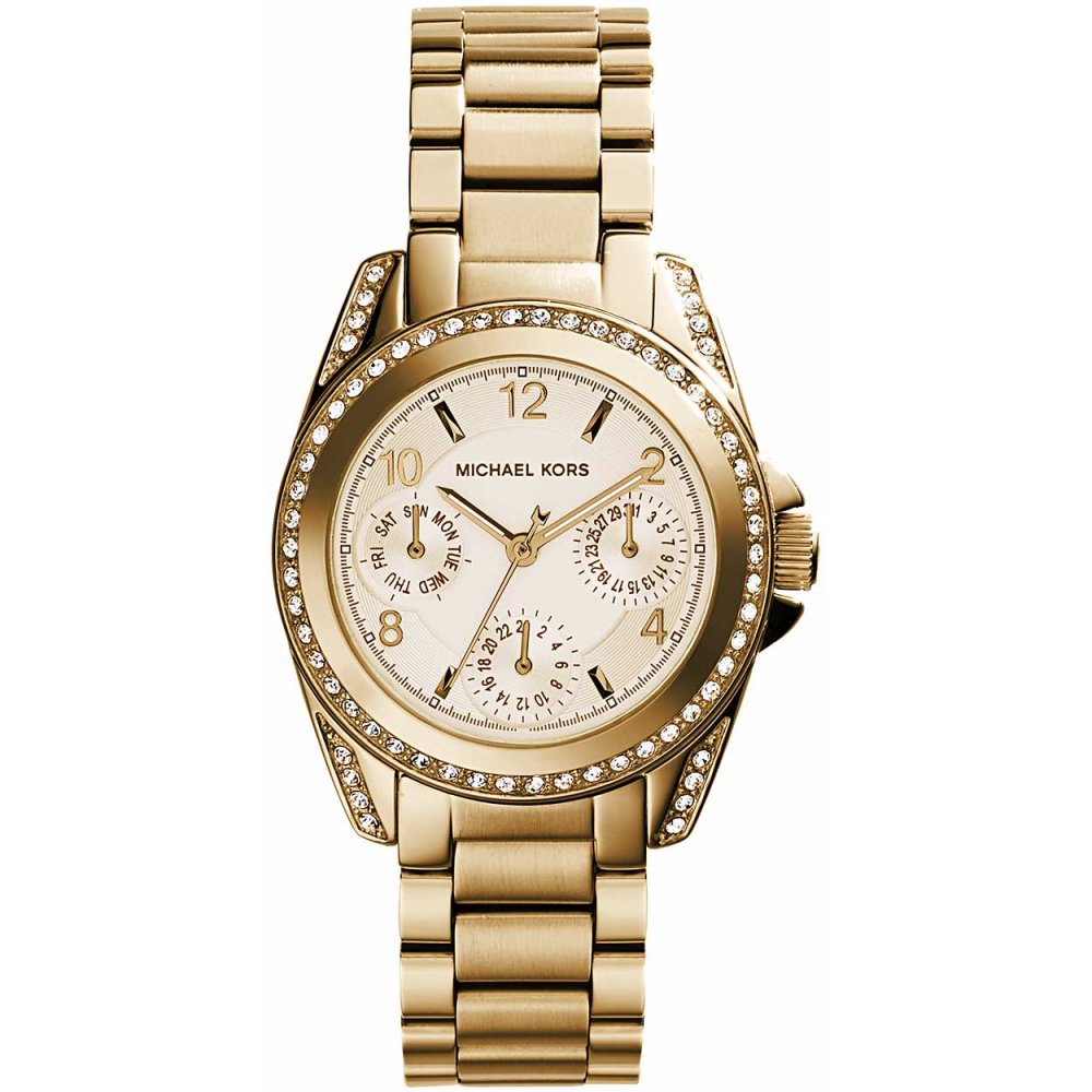 Michael Kors Blair Gold Dial Gold Steel Strap Watch for Women - MK5639