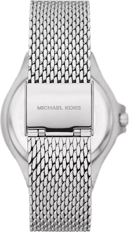 Michael Kors Lennox Three-Hand Silver Dial Silver Steel Strap Watch For Women - MK7337