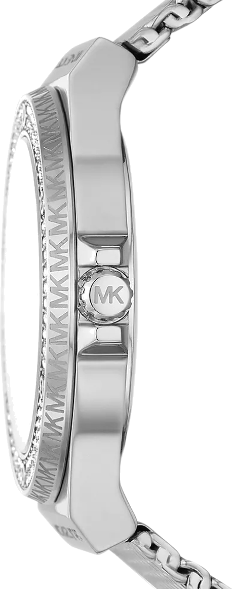 Michael Kors Lennox Three-Hand Silver Dial Silver Steel Strap Watch For Women - MK7337