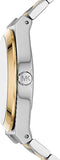 Michael Kors Lennox Three-Hand White Dial Two Tone Steel Strap Watch for Women - MK7464