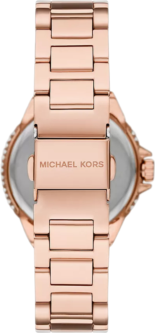 Michael Kors Camille Multifunction White Dial Rose Gold Steel Strap Watch For Women  - MK4700
