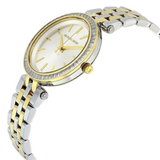 Michael Kors Darci Silver Dial Two Tone Steel Strap Watch for Women - MK3405