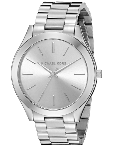Michael Kors Slim Runway Silver Dial Silver Stainless Steel Strap Watch for Women - MK3178