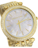 Michael Kors Darci Mother of Pearl Dial Gold Steel Strap Watch for Women - MK3219