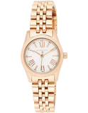 Michael Kors Lexington Quartz White Dial Rose Gold Steel Strap Watch For Women - MK3230