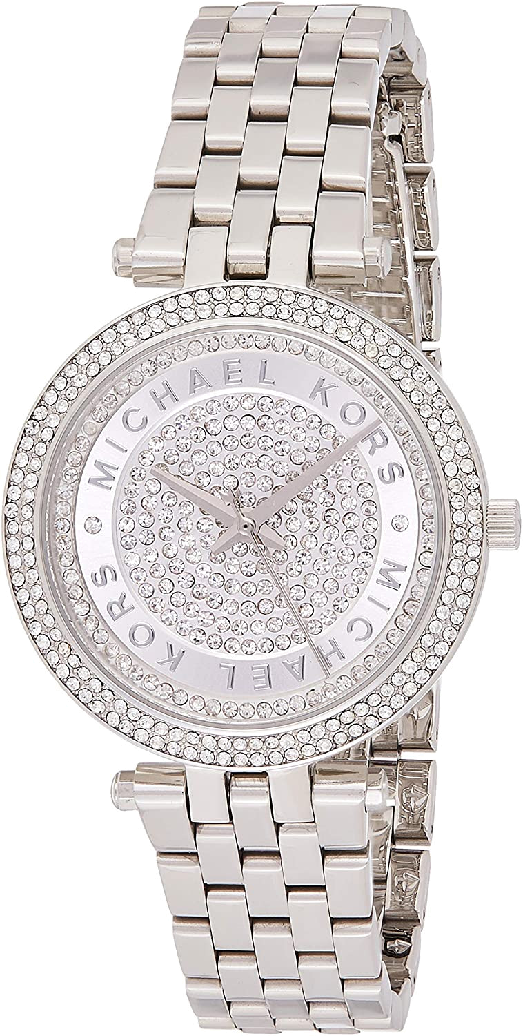 Michael Kors Darci Silver Dial Silver Steel Strap Watch for Women - MK3476