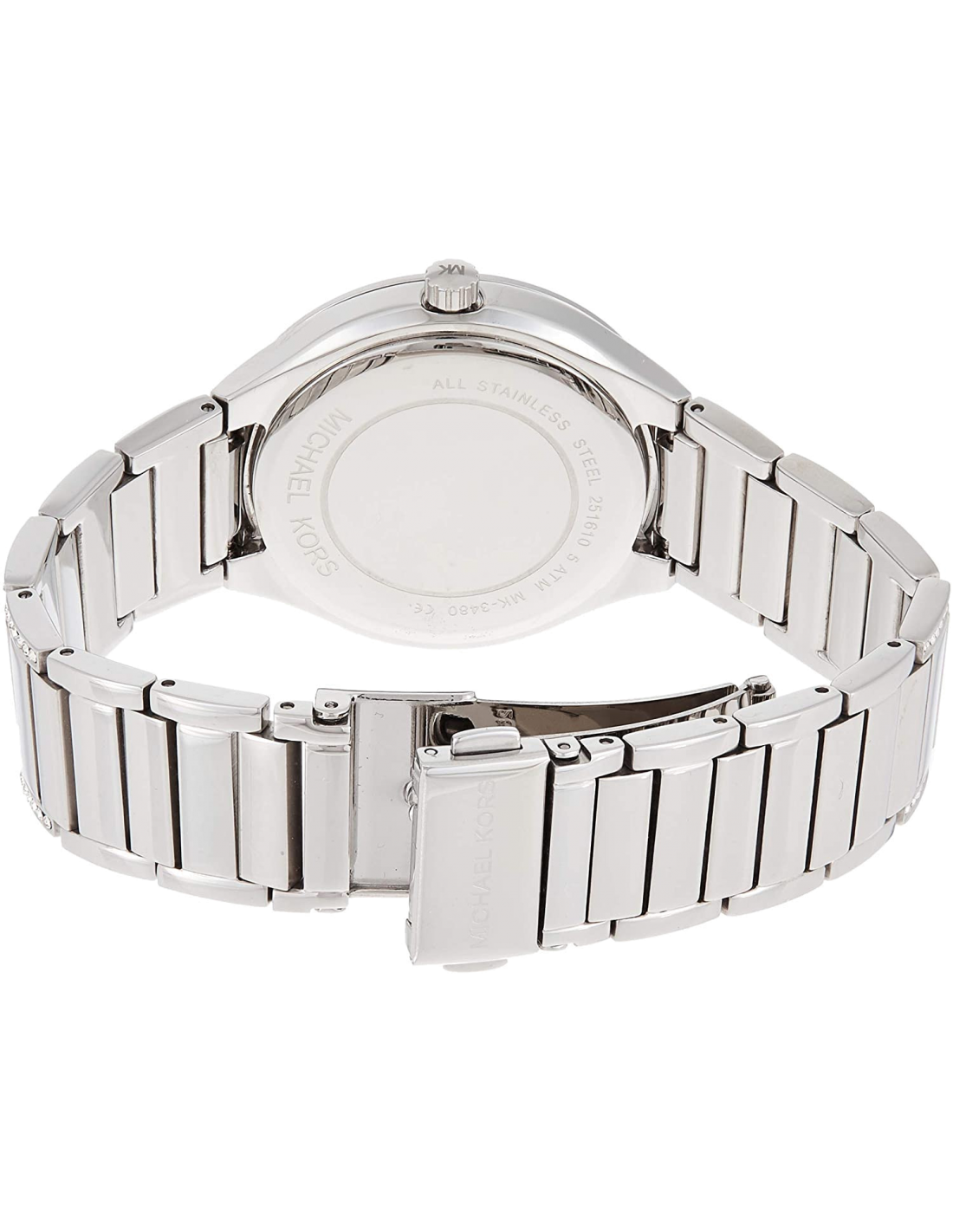 Michael Kors Kerry Mother of Pearl Dial Silver Strap Watch for Women - MK3480