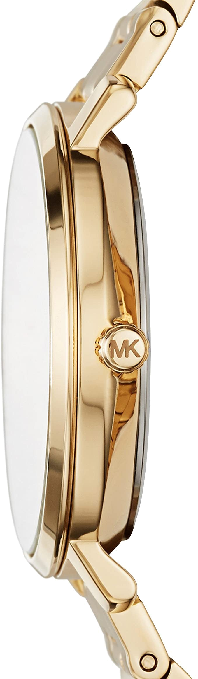 Michael Kors Jaryn Analog Quartz Gold Dial Gold Steel Strap Watch For Women - MK3500