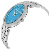 Michael Kors Darci Mother of Pearl Blue  Dial Silver Steel Strap Watch for Women - MK3515