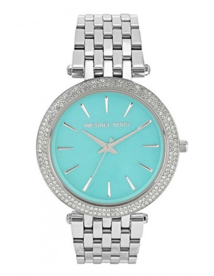 Michael Kors Darci Mother of Pearl Blue  Dial Silver Steel Strap Watch for Women - MK3515