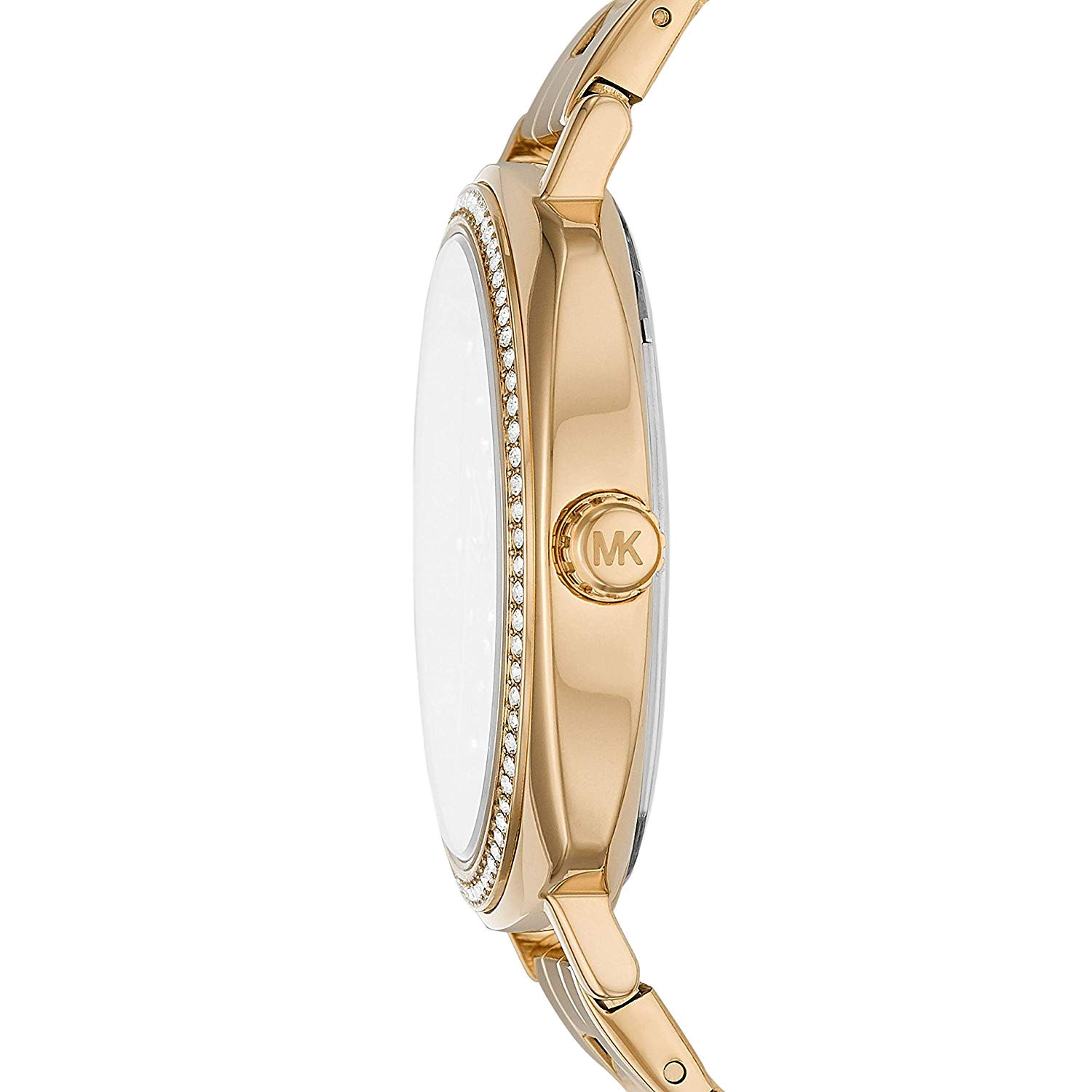 Michael Kors Nia Quartz Gold Dial Gold Steel Strap Watch For Women - MK3989