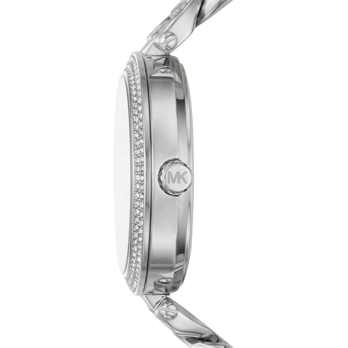 Michael Kors Catelyn Quartz Crystals Silver Dial Silver Steel Strap Watch For Women - MK4675
