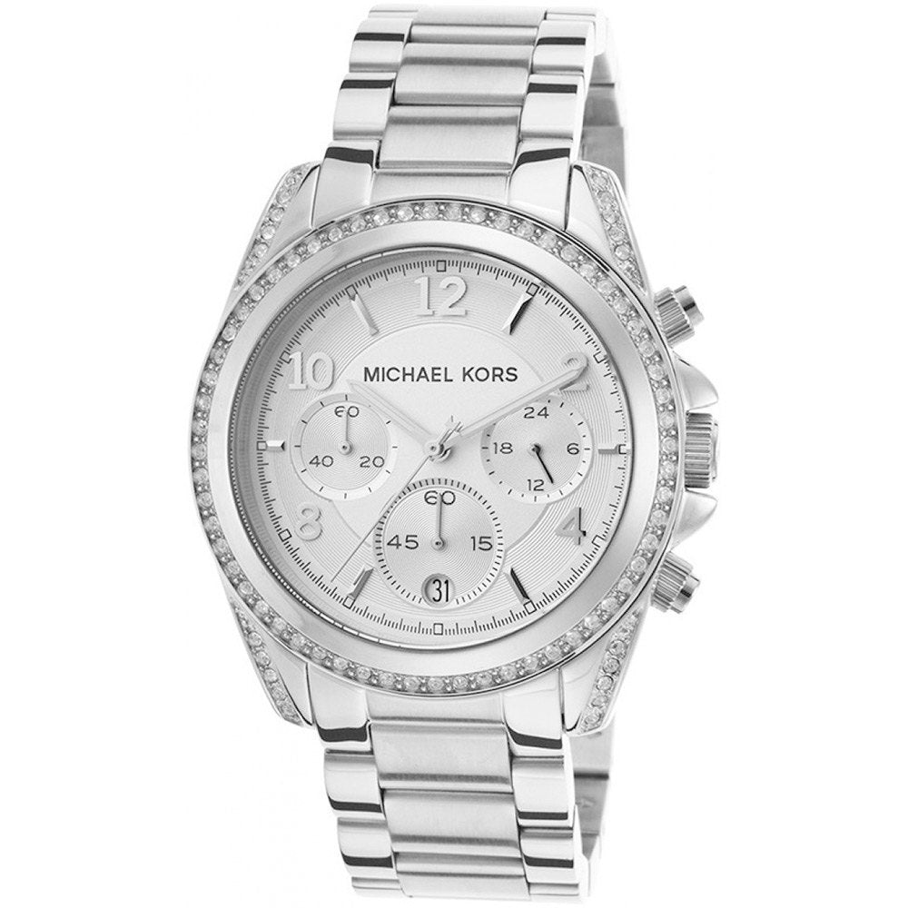 Michael Kors Blair Silver Dial Silver Steel Strap Watch for Women - MK5165