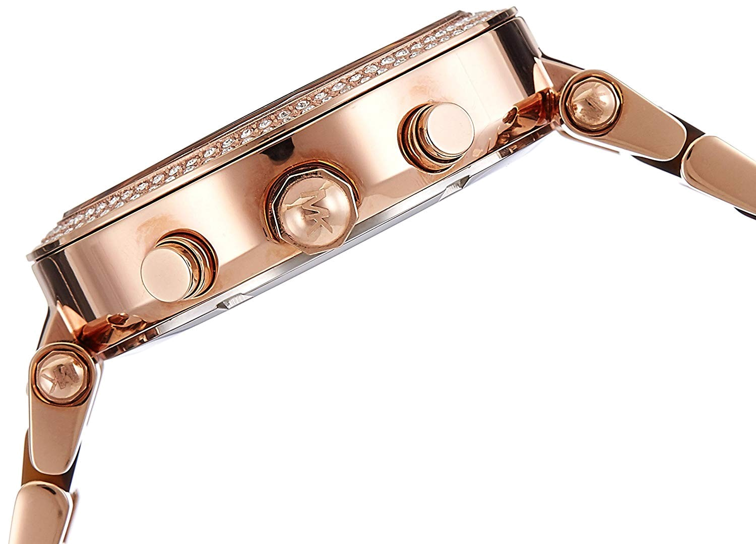 Michael Kors Parker Rose Gold Dial Two Tone Steel Strap Watch for Women - MK5538