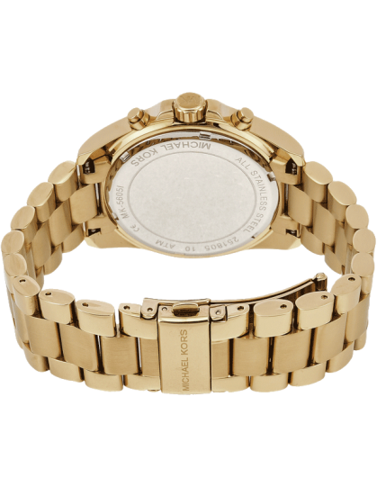 Michael Kors Bradshaw Gold Dial Two Tone Steel Strap Watch for Women - MK6359