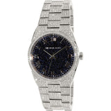 Michael Kors Channing Diamonds Black Dial Silver Steel Strap Watch for Women - MK6089