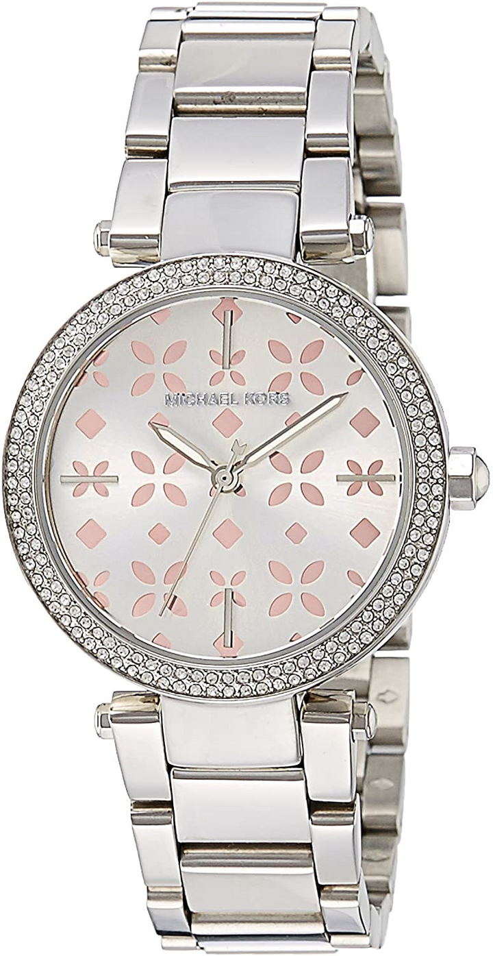 Michael Kors Parker Silver Dial Silver Stainless Steel Strap Watch for Women - MK6483
