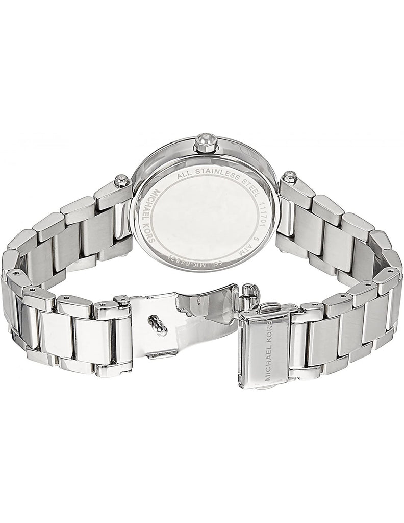 Michael Kors Parker Silver Dial Silver Stainless Steel Strap Watch for Women - MK6483