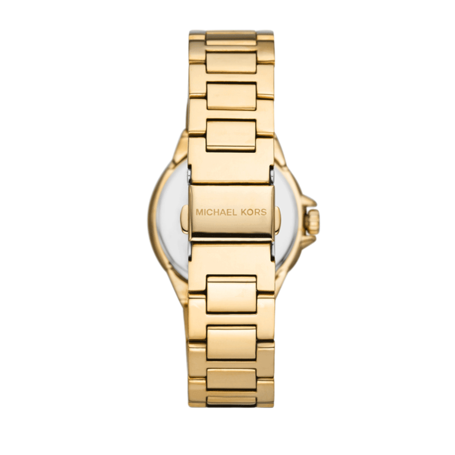 Michael Kors Camille Quartz White Dial Gold Steel Strap Watch For Women - MK7255
