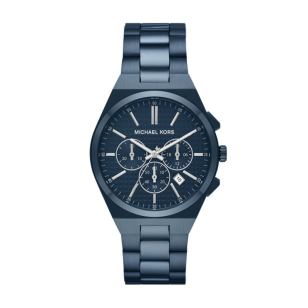 Michael Kors Lennox Chronograph Blue Dial Blue Steel Strap Watch For Women - MK9147