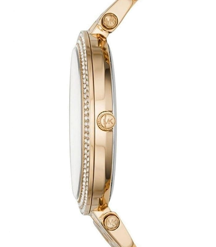 Michael Kors Parker Mother of Pearl Dial Two Tone Steel Strap Watch for Women - MK6400